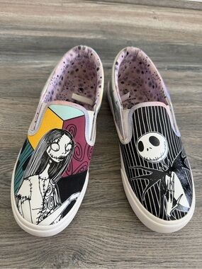 The Nightmare Before Christmas Slip On Sneakers Womens Size 7.5